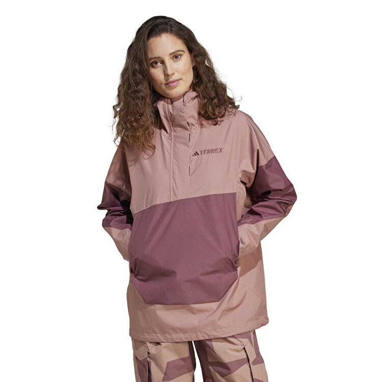adidas Terrex Xploric 2.5L Climaproof Anorak Kadın Pembe Kapüşonlu