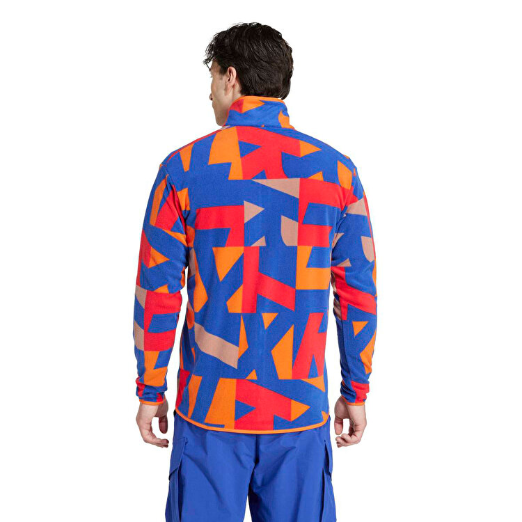 adidas Multi Printed Aop Full Zip Fleece Erkek Dik Yaka Ceket