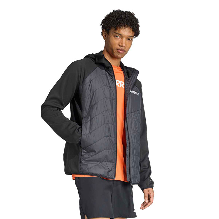 adidas Terrex Multi Insulated Hybrid Erkek Siyah Kapüşonlu Mont