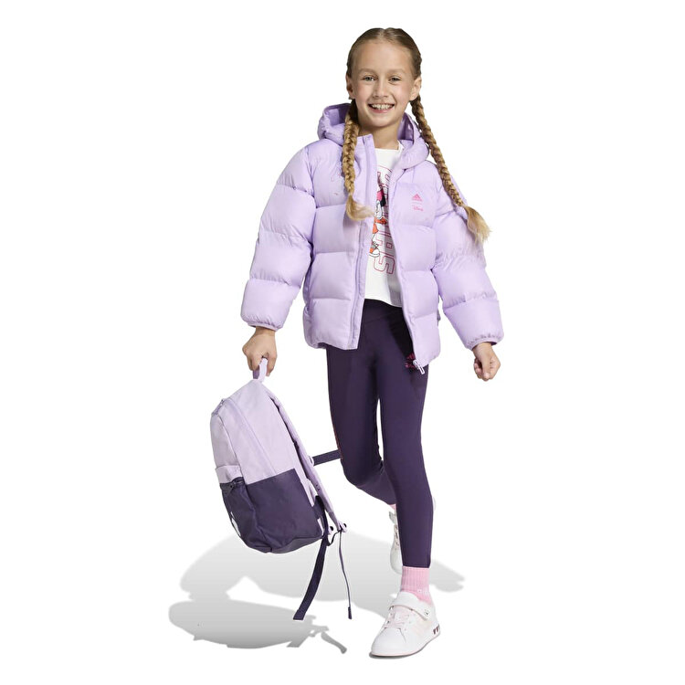adidas Disnet Minnie Kız Çocuk Mor Kapüşonlu Mont
