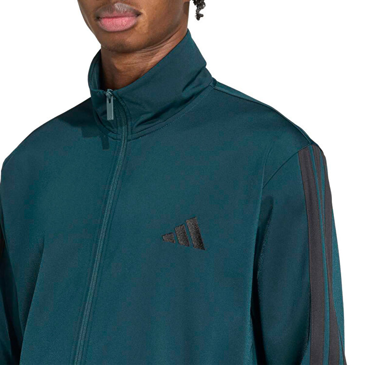 adidas 3 Stripes Traning Tt Ts Erkek Yeşil Dik Yaka Eşofman Takımı