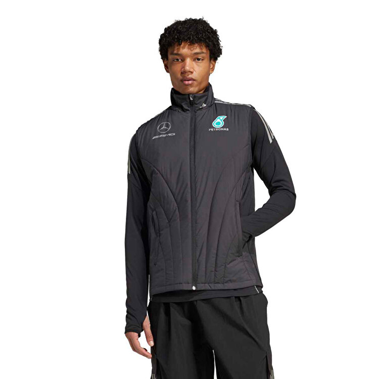 adidas Mercedes Erkek Siyah Dik Yaka Yelek