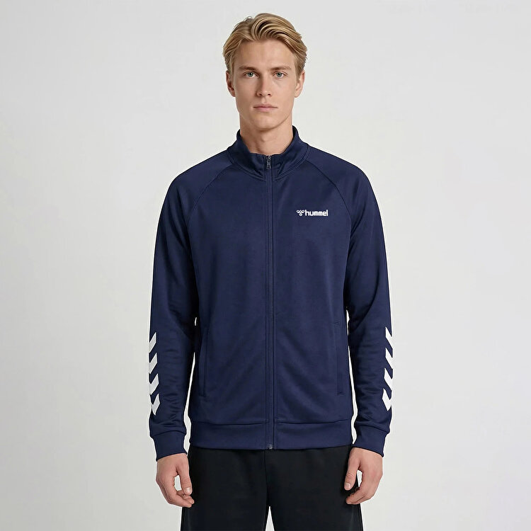 俺 Hummel Falconzo Erkek Lacivert Dik Yaka Ceket 921133-7459 - Sporthink