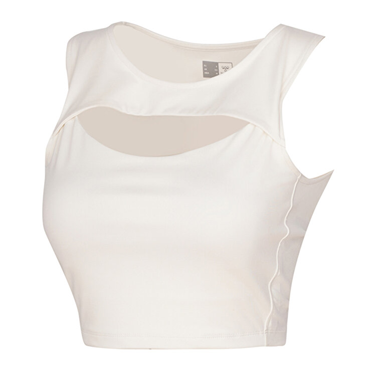 Hummel Bra Sagrado Kadın Ekru Yuvarlak Yaka Atlet