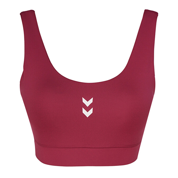 Hummel Bra Sajar Kadın Bordo Yuvarlak Yaka Atlet