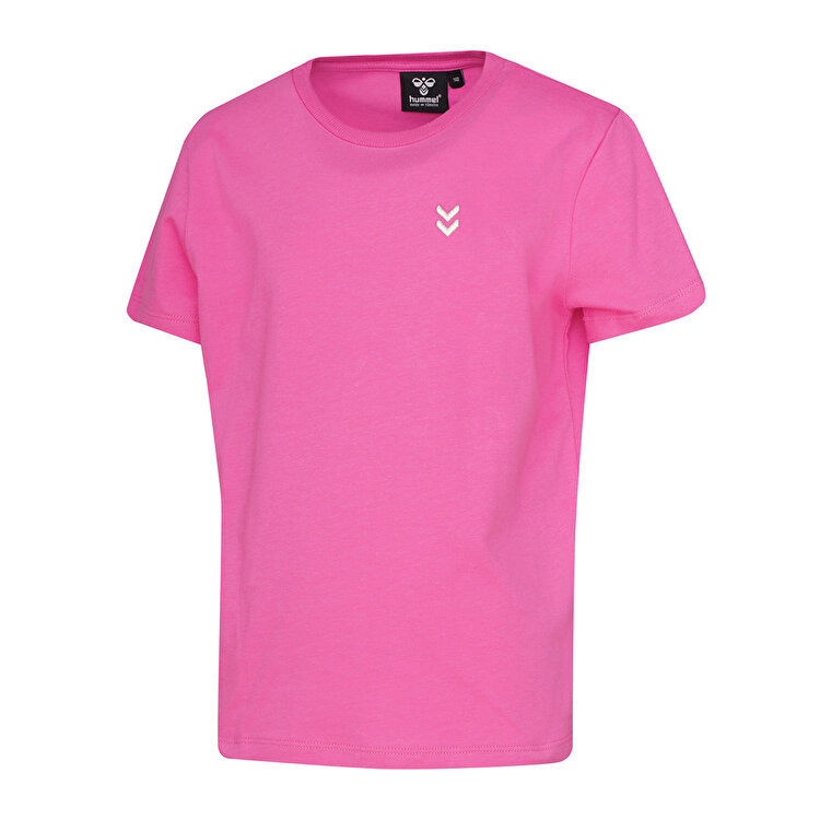 Hummel Pulse Kids Çocuk Pembe Yuvarlak Yaka Tişört