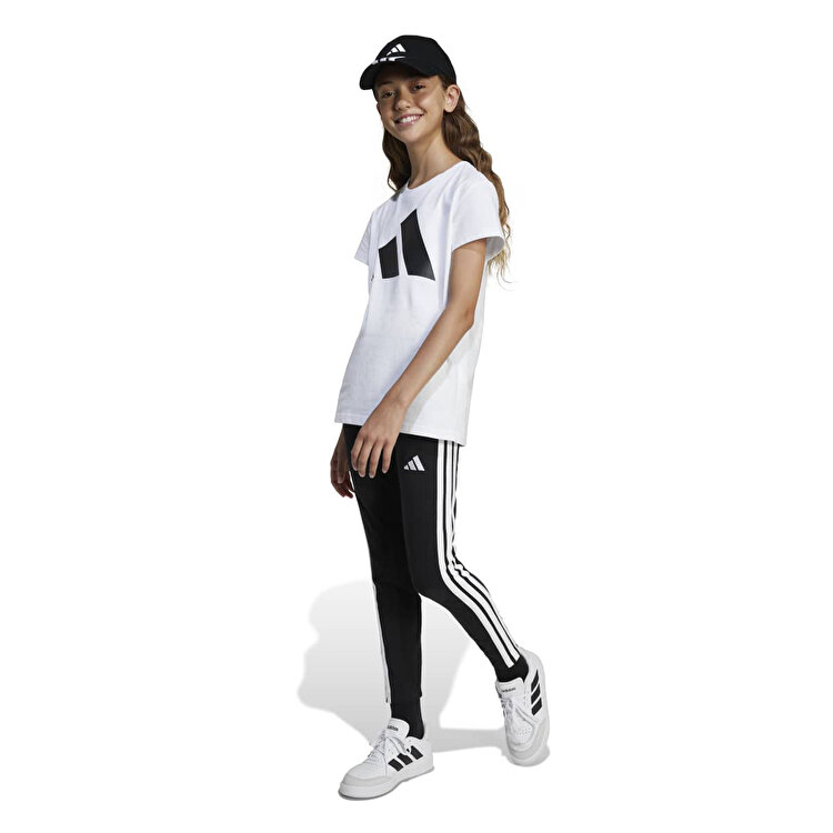 adidas Essentials Çocuk Beyaz Yuvarlak Yaka Tişört