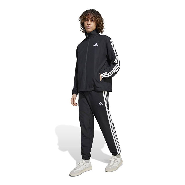 adidas 3 Stripes Wv Tt Ts Erkek Siyah Eşofman Takımı