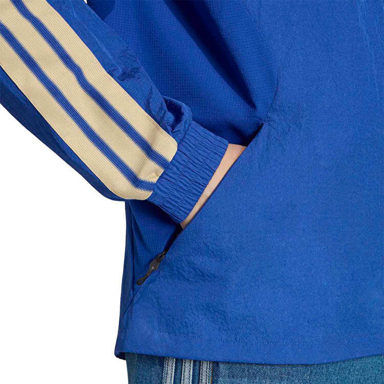 adidas İtalya Home Anthem Erkek Mavi Dik Yaka Ceket