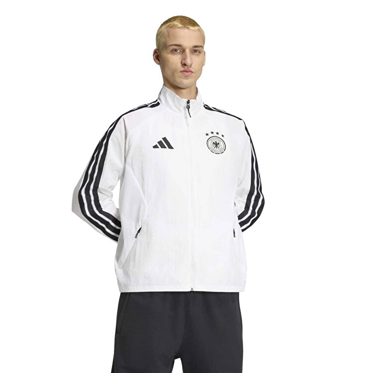 adidas Almanya Home Anthem Erkek Beyaz Dik Yaka Ceket JZ9339