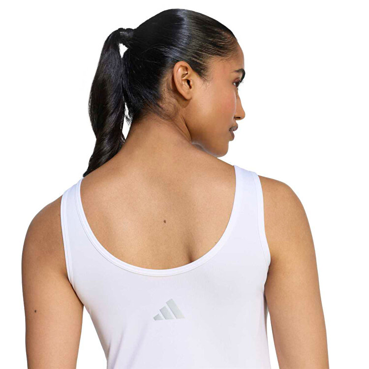 adidas Running Essentials Kadın Beyaz Yuvarlak Yaka Atlet