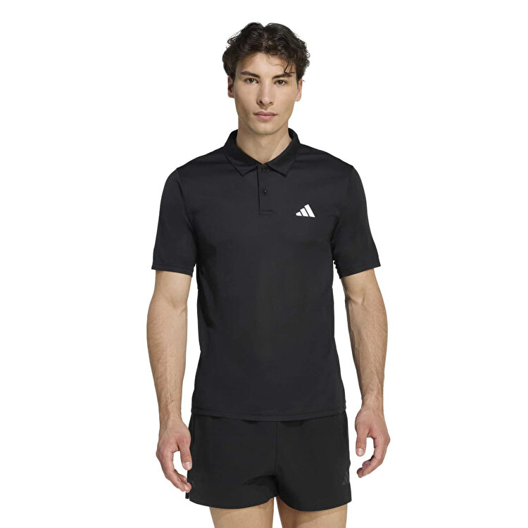 adidas Workout Essentials Basic Erkek Siyah Polo Yaka Tişört