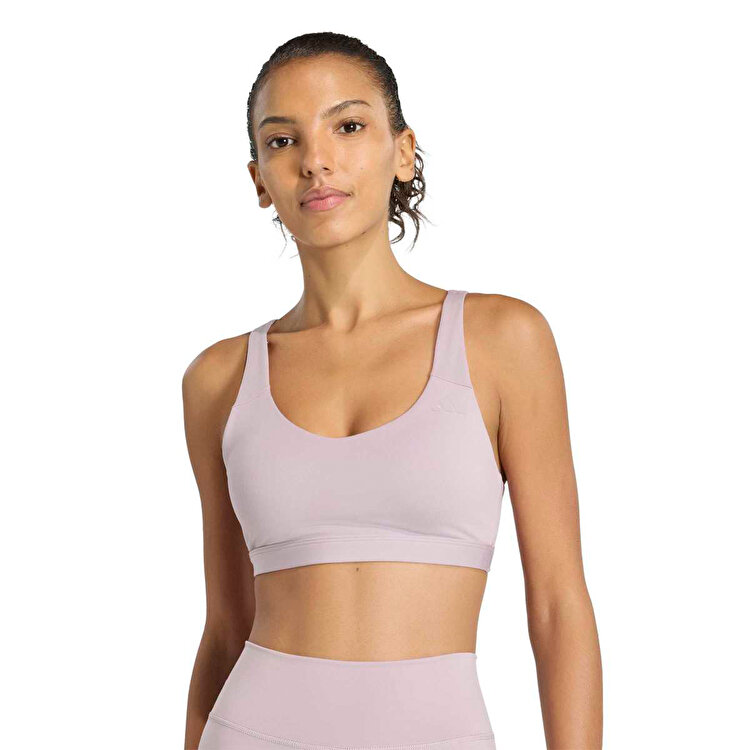 adidas All Me Essentials Kadın Pembe Yuvarlak Yaka Sporcu Sütyeni