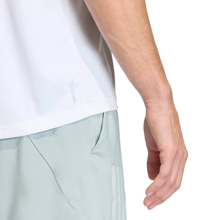 adidas Running Essentials Erkek Beyaz Yuvarlak Yaka Atlet