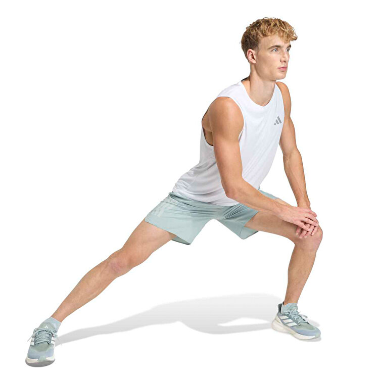 adidas Running Essentials Erkek Beyaz Yuvarlak Yaka Atlet