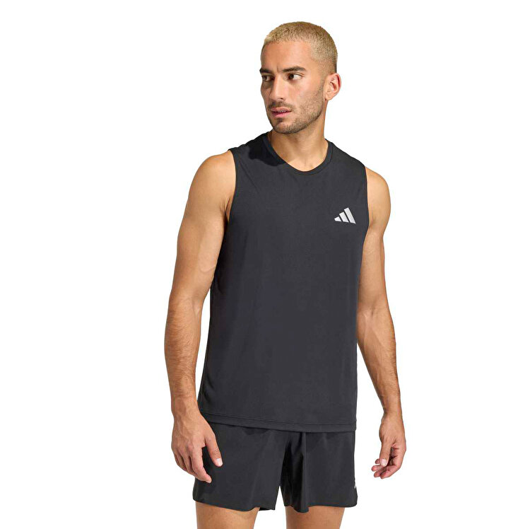 adidas Running Essentials Erkek Siyah Yuvarlak Yaka Atlet