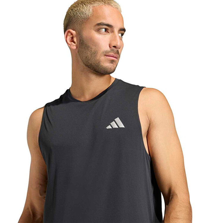adidas Running Essentials Erkek Siyah Yuvarlak Yaka Atlet