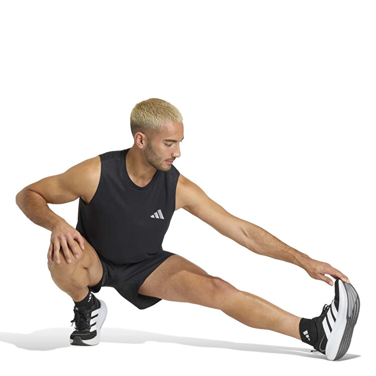 adidas Running Essentials Erkek Siyah Yuvarlak Yaka Atlet