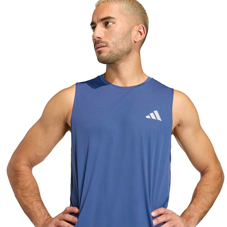 adidas Running Essentials Erkek Lacivert Yuvarlak Yaka Atlet