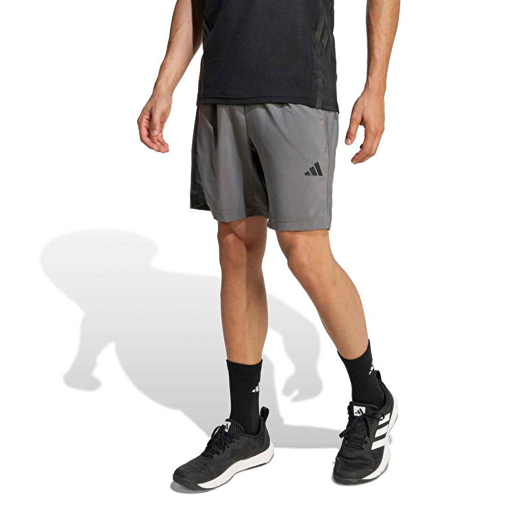 adidas Workout Essentials Base Woven Erkek Gri Şort
