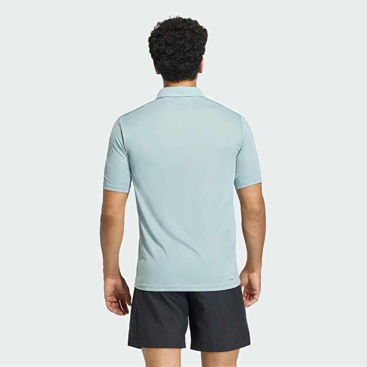 adidas Workout Essentials Basic Erkek Yeşil Polo Yaka Tişört