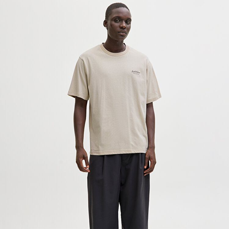 Jack&Jones Archive Graphic Erkek Bej Tişört
