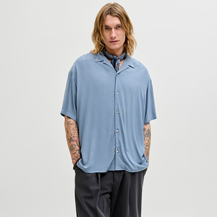Jack&Jones Jeff Resort Solid Erkek Mavi Gömlek