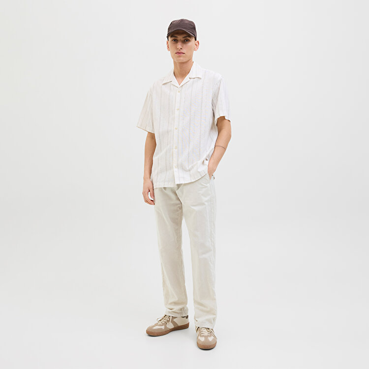 Jack&Jones Kane Summer Linen Blend Jogger Erkek Bej Pantolon