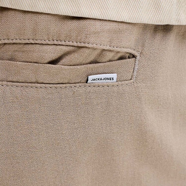 Jack&Jones Bill Andros Vis Linen Blend Jogger Erkek Bej Pantolon
