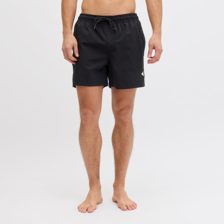Jack&Jones Maui Tropic Solid Regular Erkek Siyah Mayo