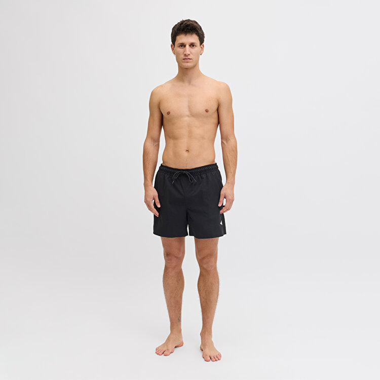 Jack&Jones Maui Tropic Solid Regular Erkek Siyah Mayo