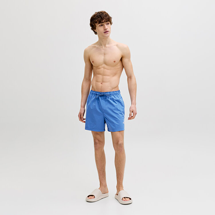 Jack&Jones Maui Tropic Solid Regular Erkek Mavi Mayo