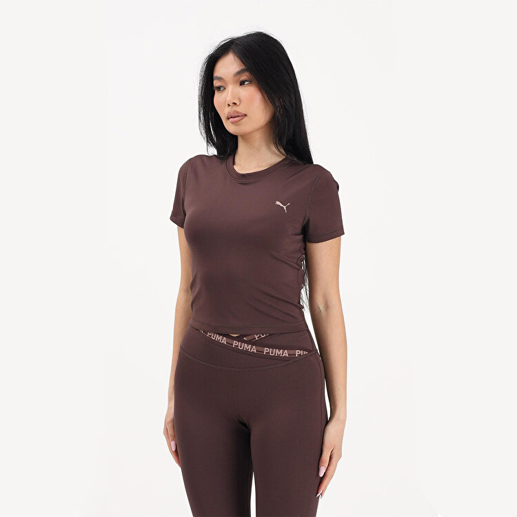 Puma Strong Cross Back Kadın Kahverengi Tişört