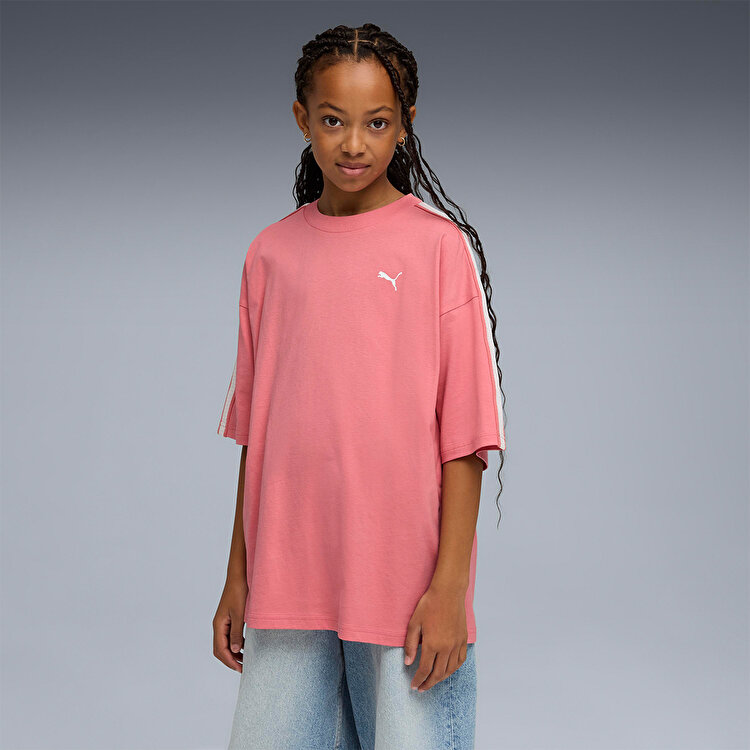 Puma Oversized Graphic Kız Çocuk Pembe Tişört