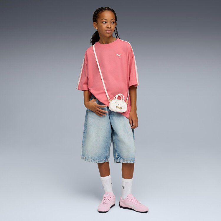 Puma Oversized Graphic Kız Çocuk Pembe Tişört
