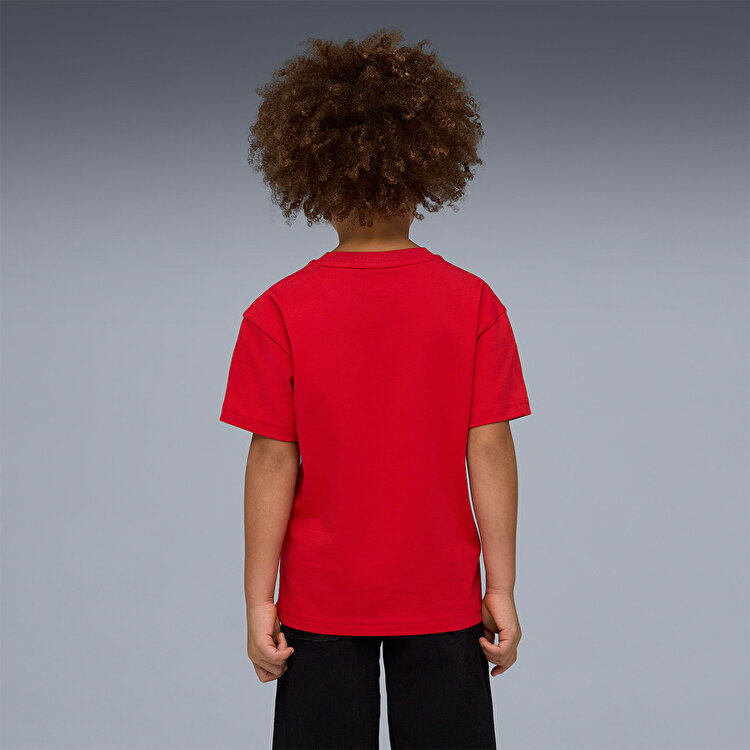 Puma Sporty Cats Çocuk Kırmızı Tişört
