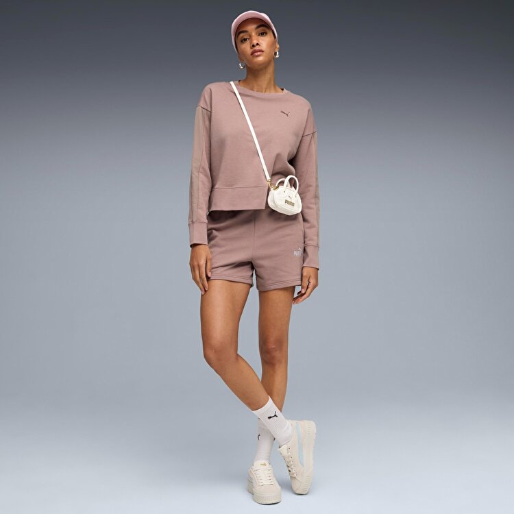 Puma Essentials No 1 Logo Kadın Pembe Şort