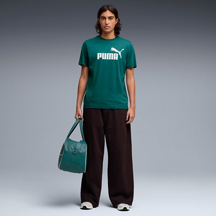 Puma Essentials No 1 Logo Erkek Yeşil Tişört