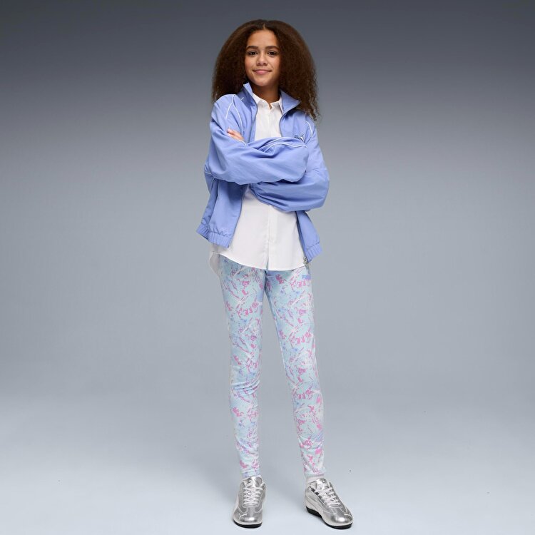 Puma Tweenerverse Aop Kız Çocuk Mavi Tayt