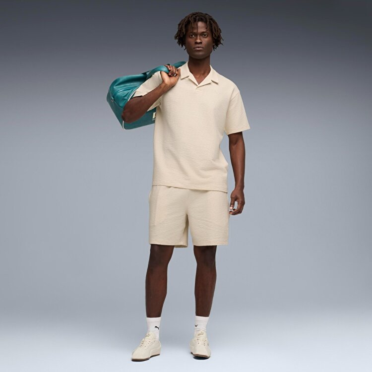 Puma Essential Elevated Material Erkek Pembe Polo Yaka Tişört