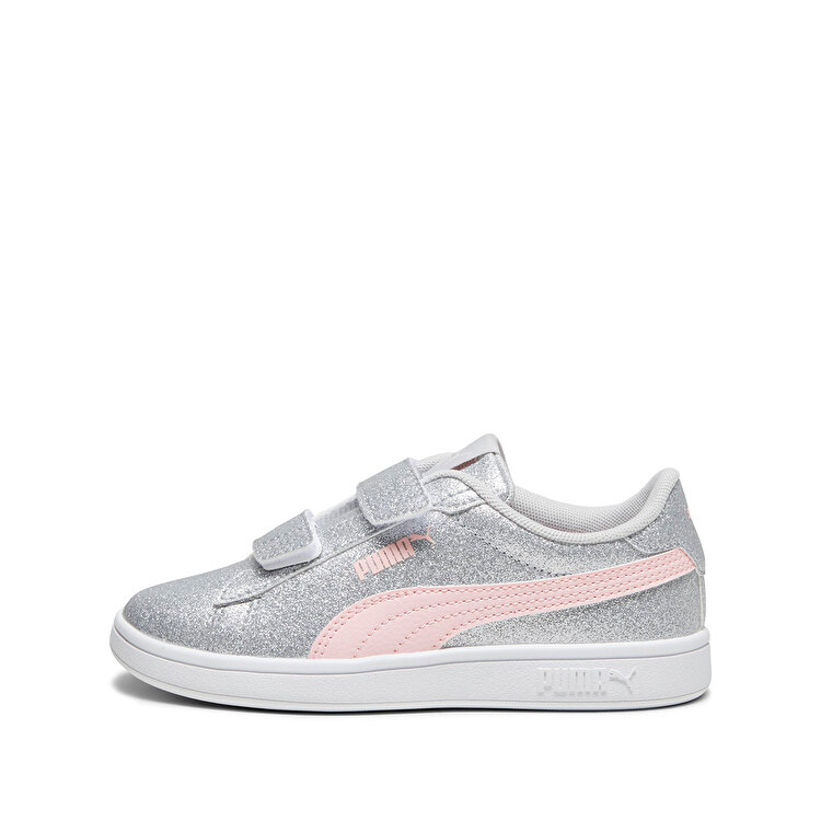 Puma Smash 3.0 Gliz Glam V Ps Çocuk Gri Sneaker