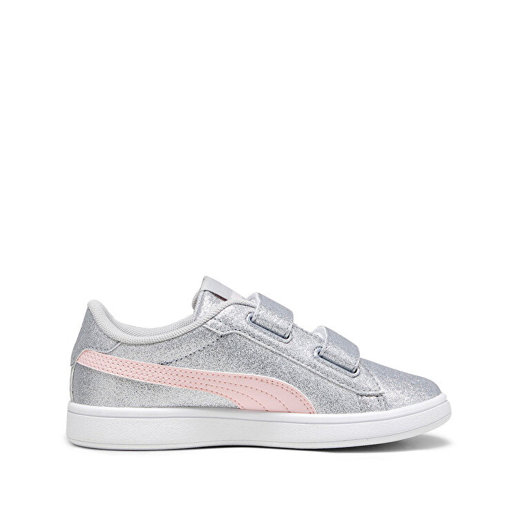 Puma Smash 3.0 Gliz Glam V Ps Çocuk Gri Sneaker