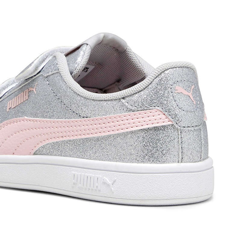 Puma Smash 3.0 Gliz Glam V Ps Çocuk Gri Sneaker