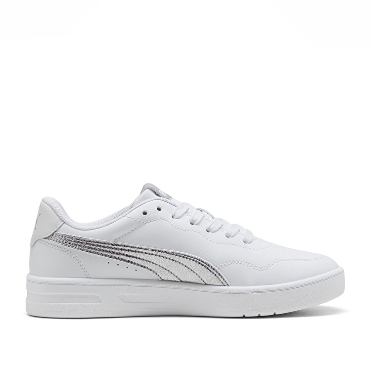 Puma Court Lally Metallic Whisper Kadın Beyaz Sneaker 40605802