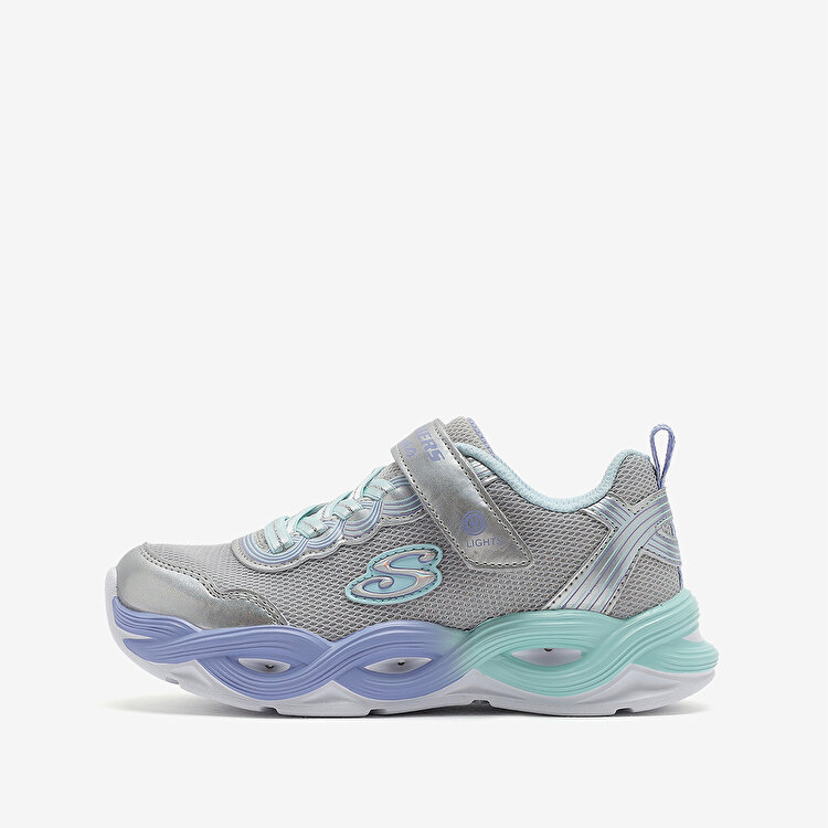 Skechers Twisty Glow Kız Çocuk Gri Spor Ayakkabı