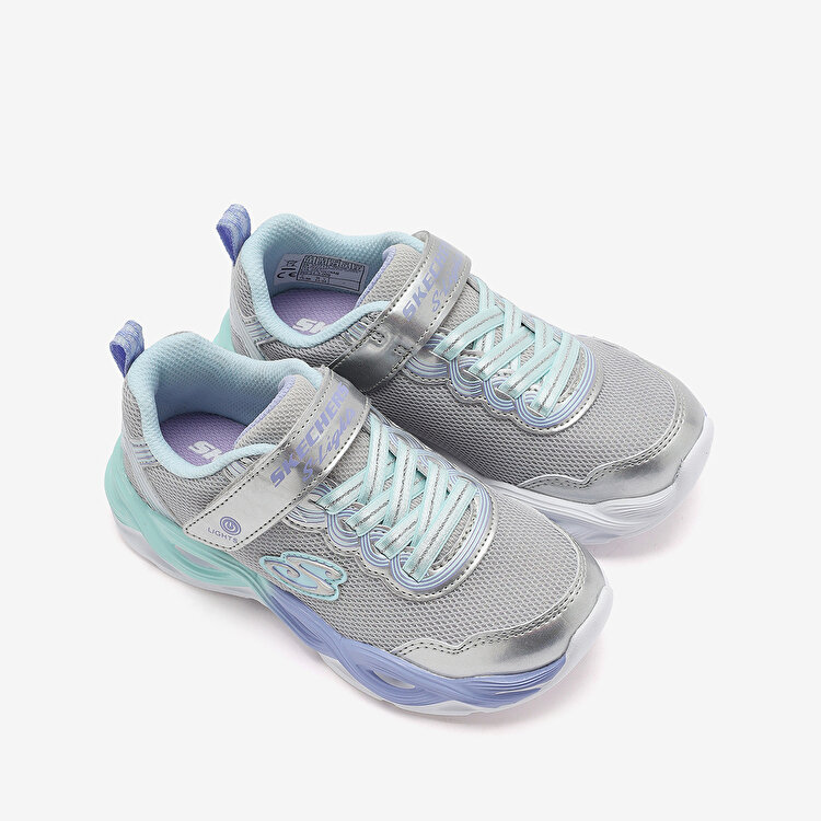 Skechers Twisty Glow Kız Çocuk Gri Spor Ayakkabı