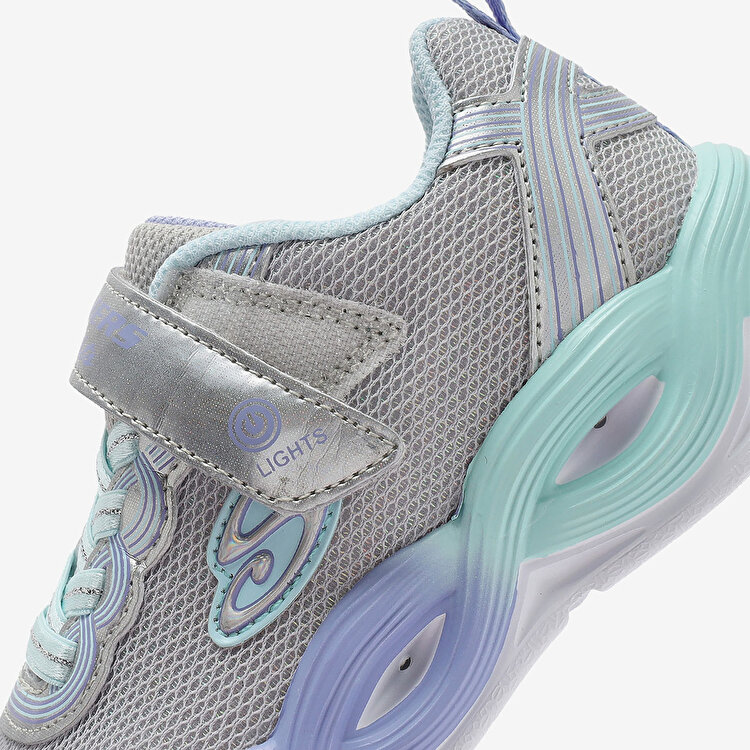 Skechers Twisty Glow Kız Çocuk Gri Spor Ayakkabı