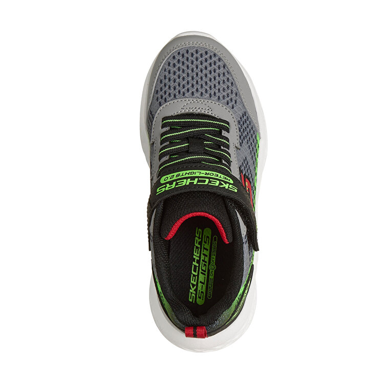 Skechers Meteor Lights 2.0 Erkek Çocuk Gri Spor Ayakkabı