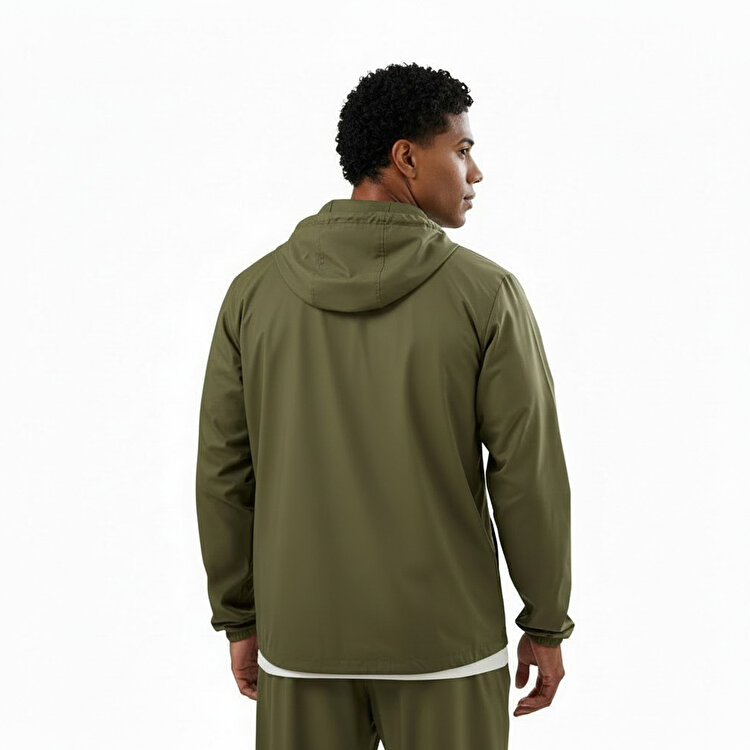 Under Armour Rival Woven Erkek Haki Kapüşonlu Rüzgarlık 1390149