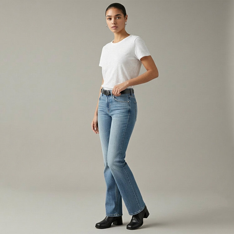 Levi's 724 High Rise Straight Kadın Mavi Jean